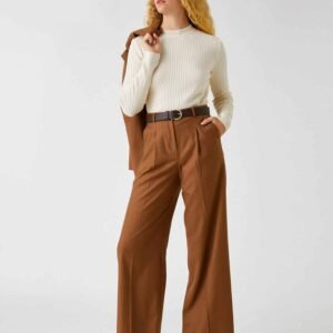 Knitted Detailed Sweater Cream